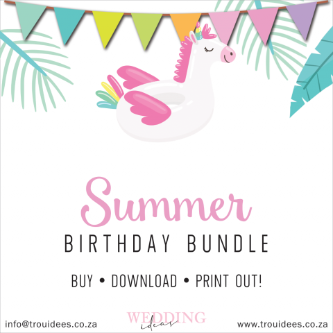 Summer Children’s Party Stationery